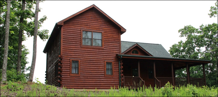 Professional Log Home Borate Application  Oglethorpe County, Georgia
