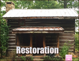 Historic Log Cabin Restoration  Oglethorpe County, Georgia